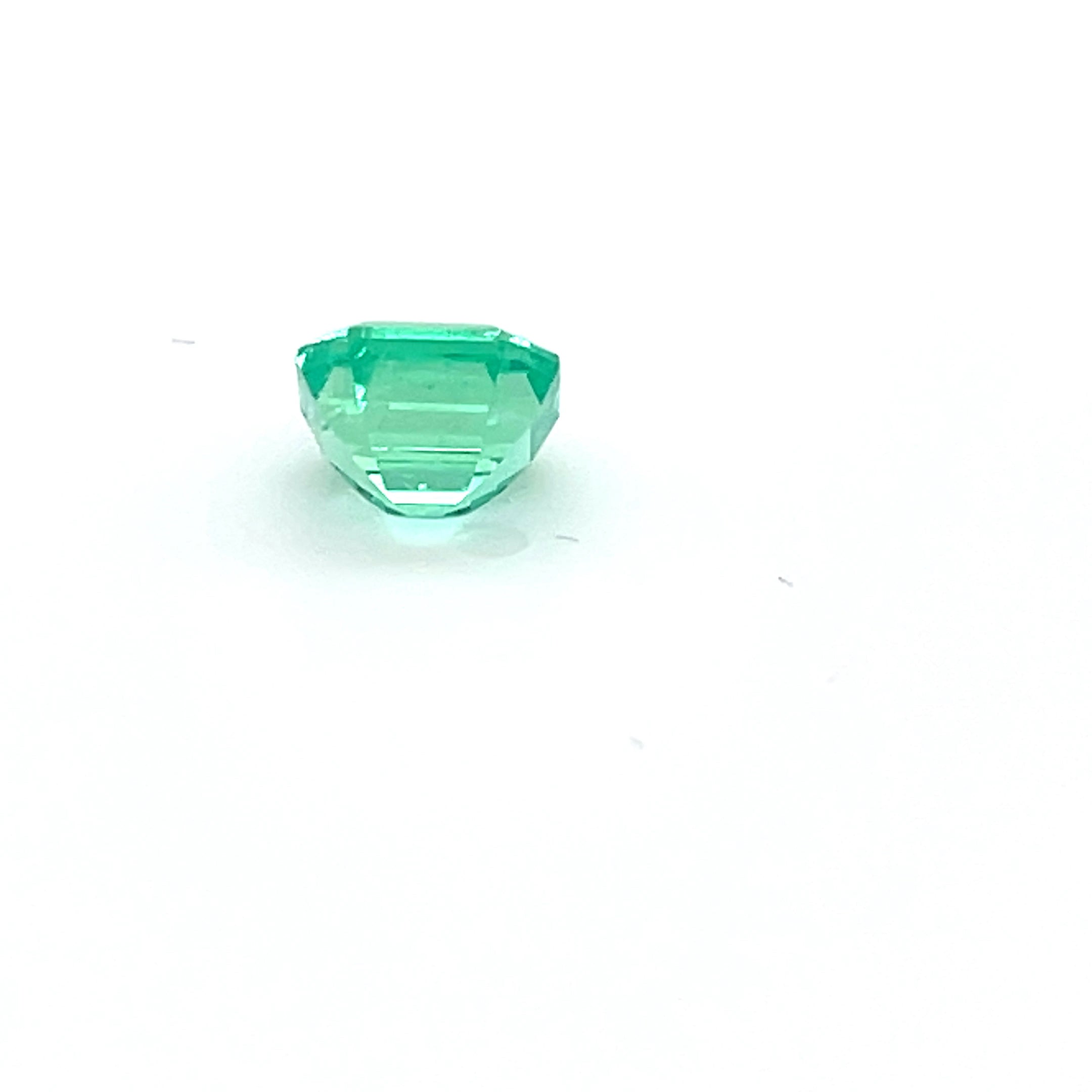 1.25 ct Square Cut Colombian Emerald