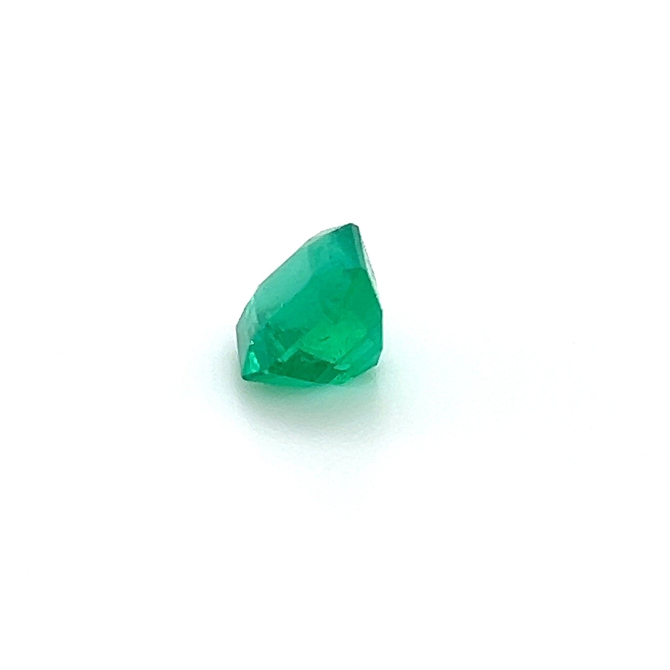 1.50 ct Square Cut Colombian Emerald