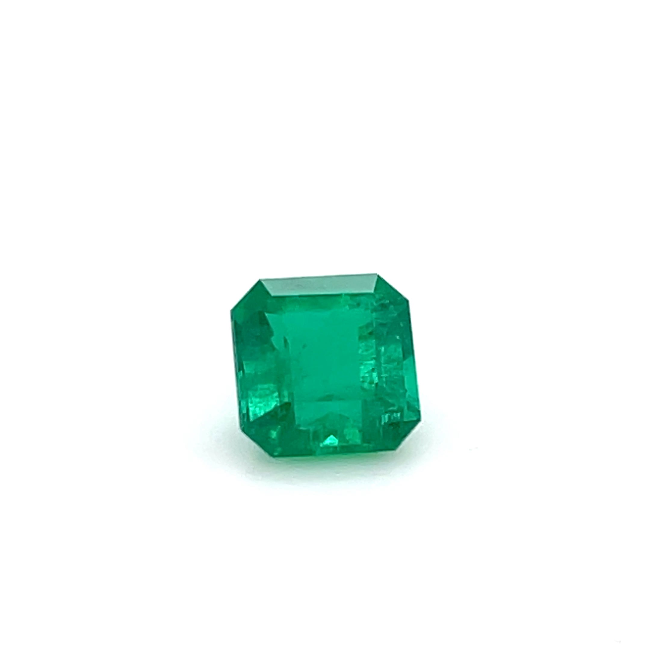 2.02 ct Square Cut Colombian Emerald