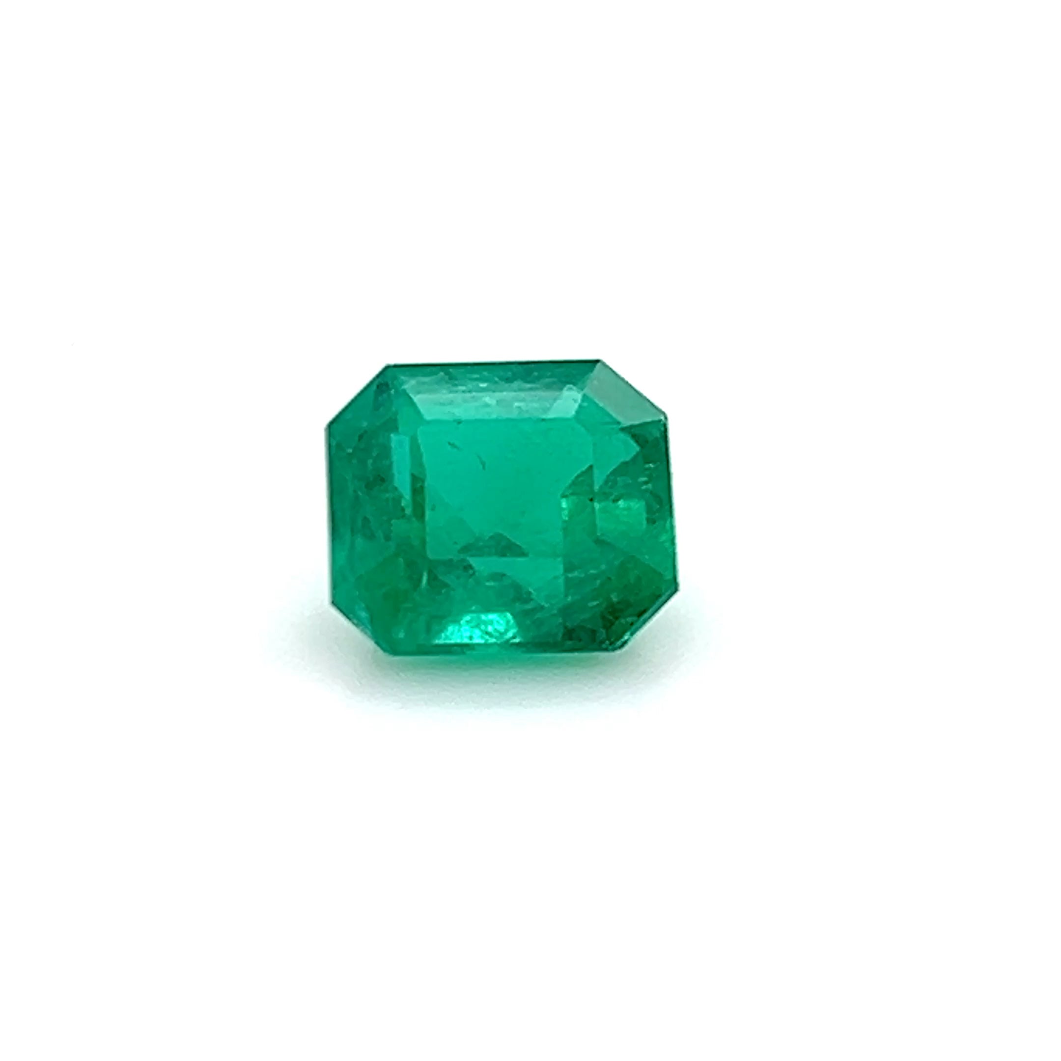 2.32 ct Emerald Cut Colombian Emerald