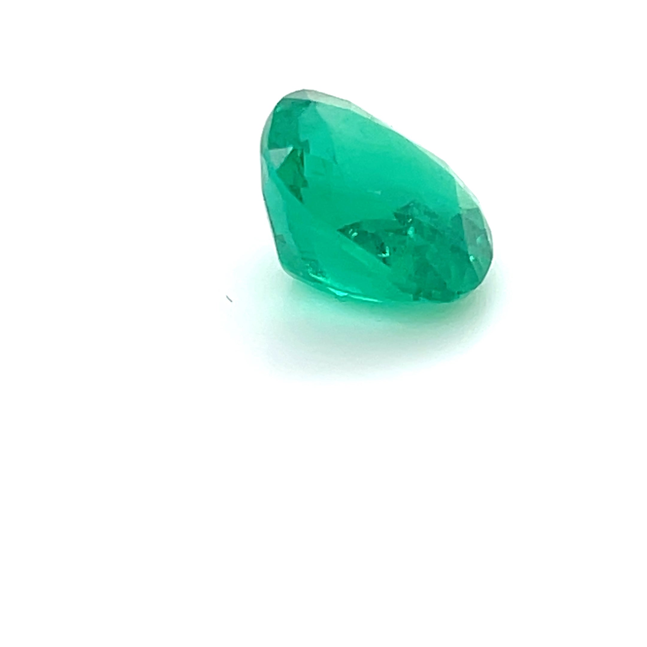 4.80 ct Cushion Cut Colombian Emerald