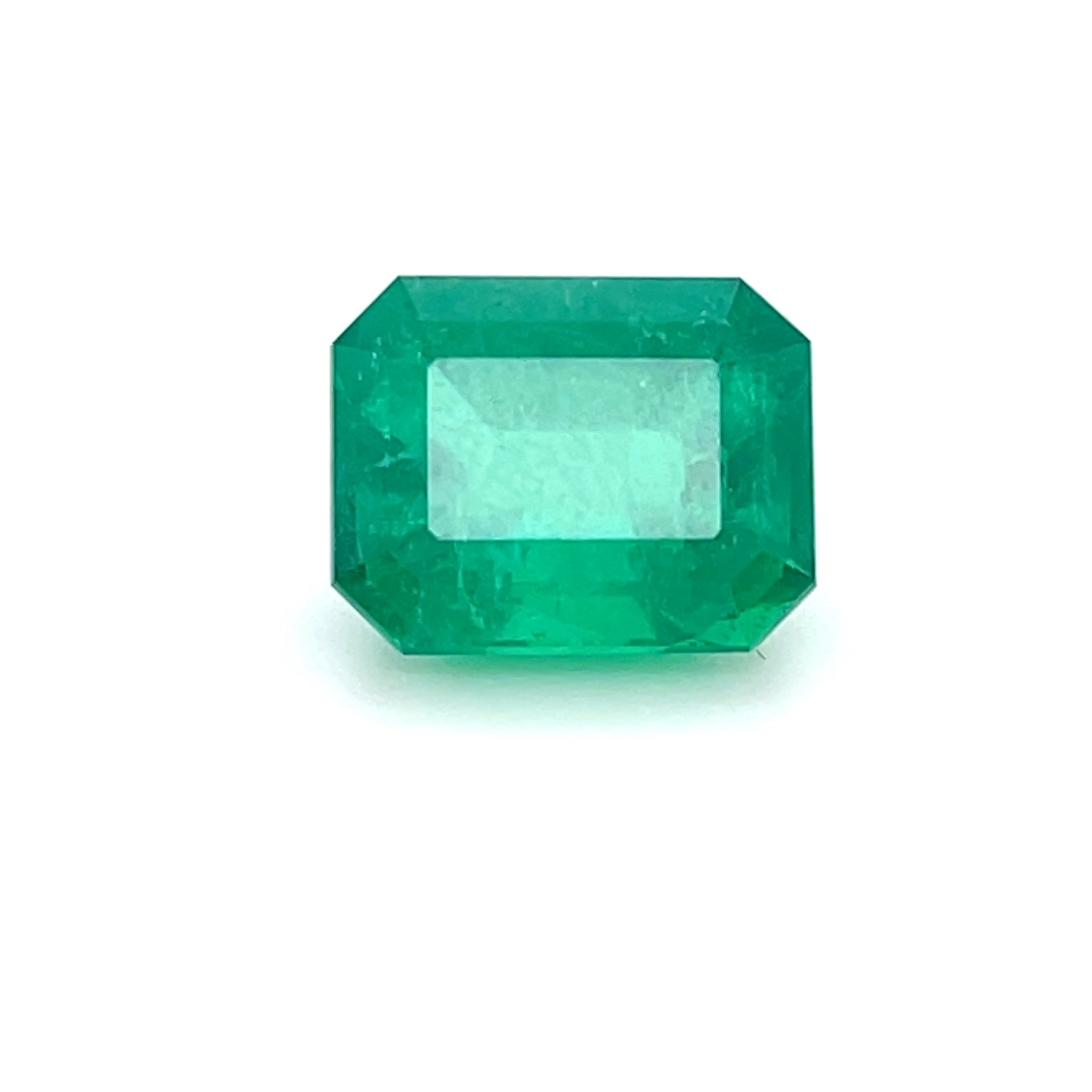 5.84 ct Emerald Cut Colombian Emerald