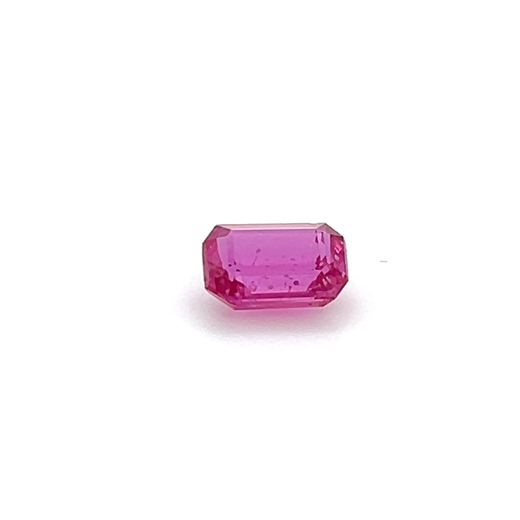 1.64 ct Emerald Cut Mozambique Ruby