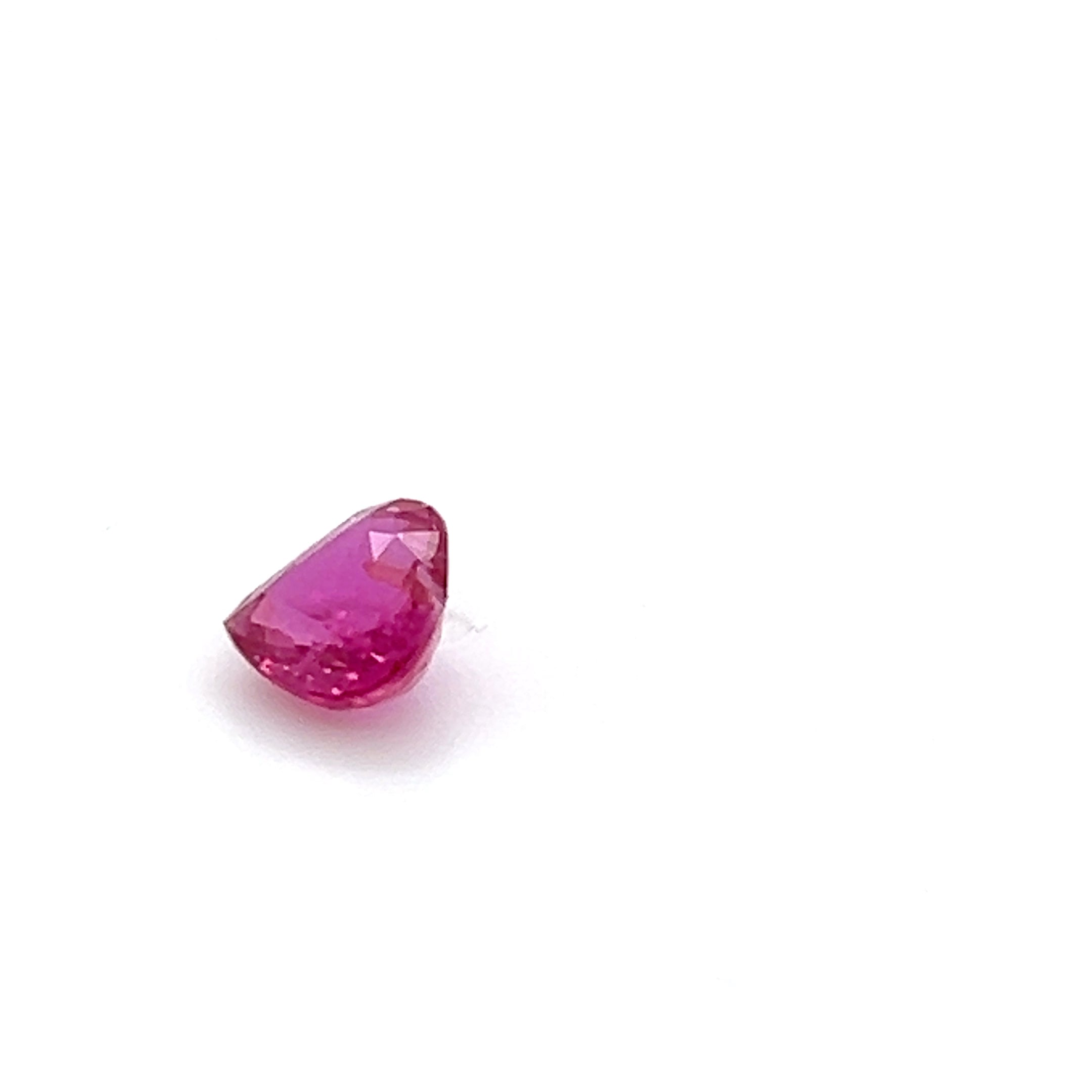 1.02 ct heart Cut Mozambique Ruby