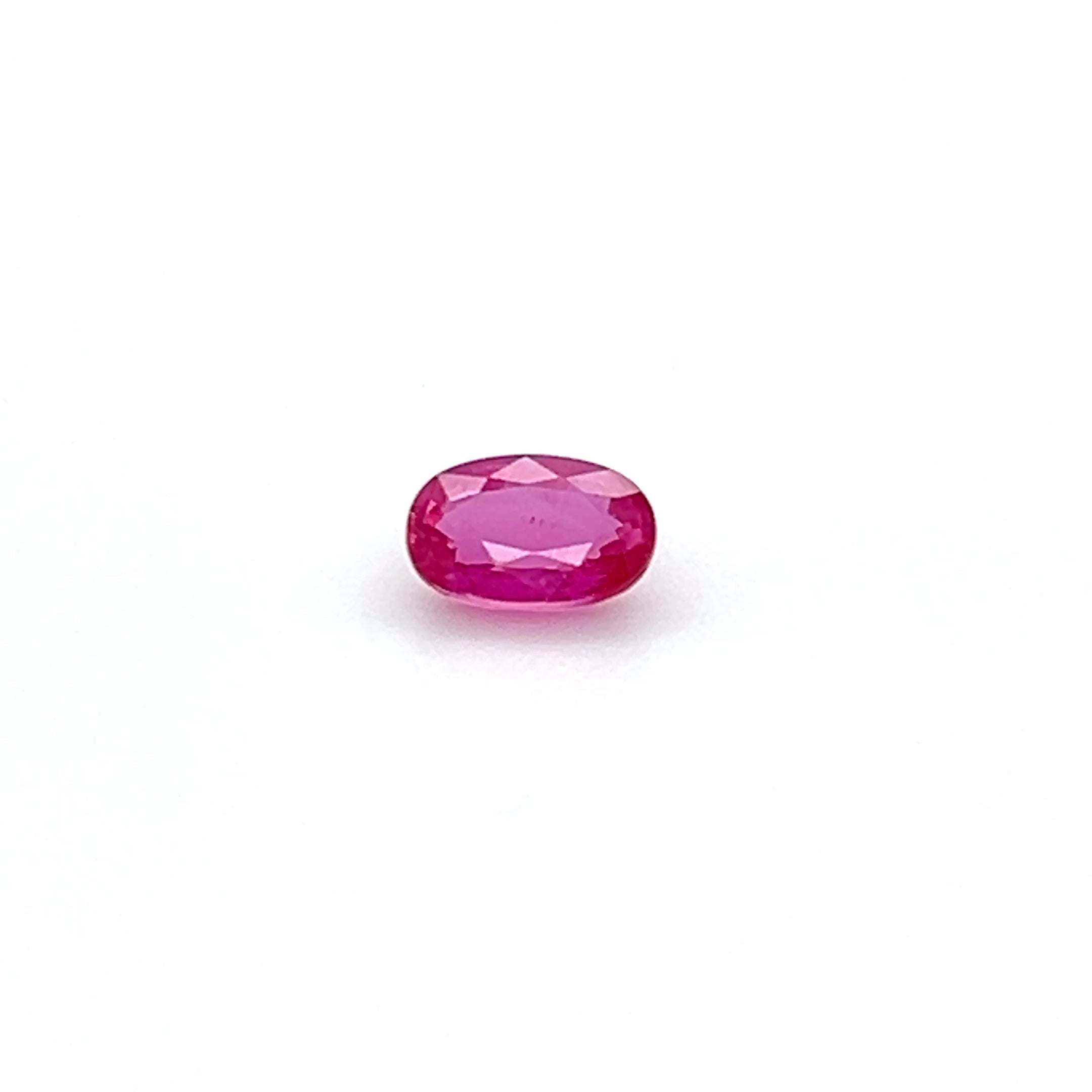 0.67 ct Oval Cut Mozambique Ruby