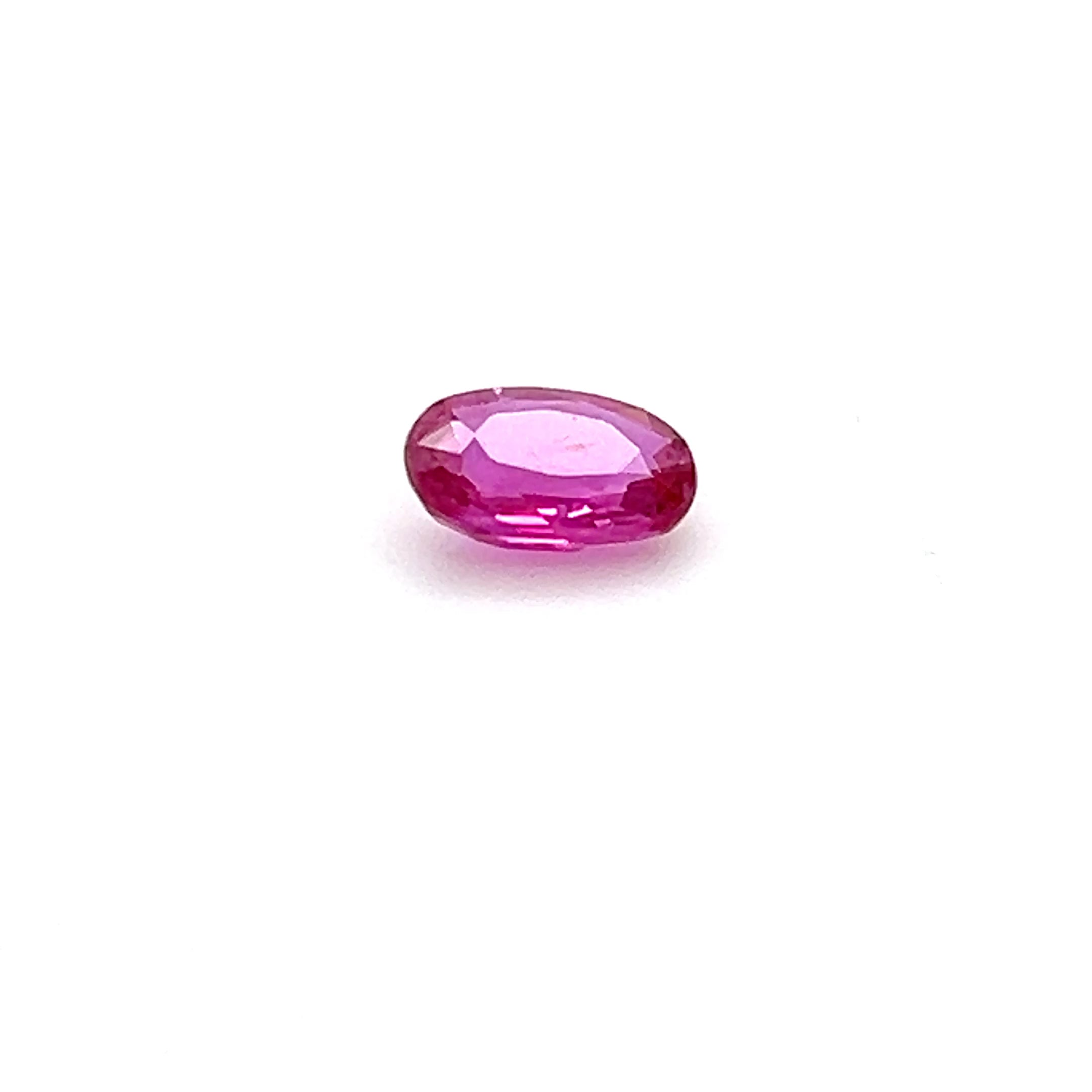 1.03 ct Oval Cut Mozambique Ruby