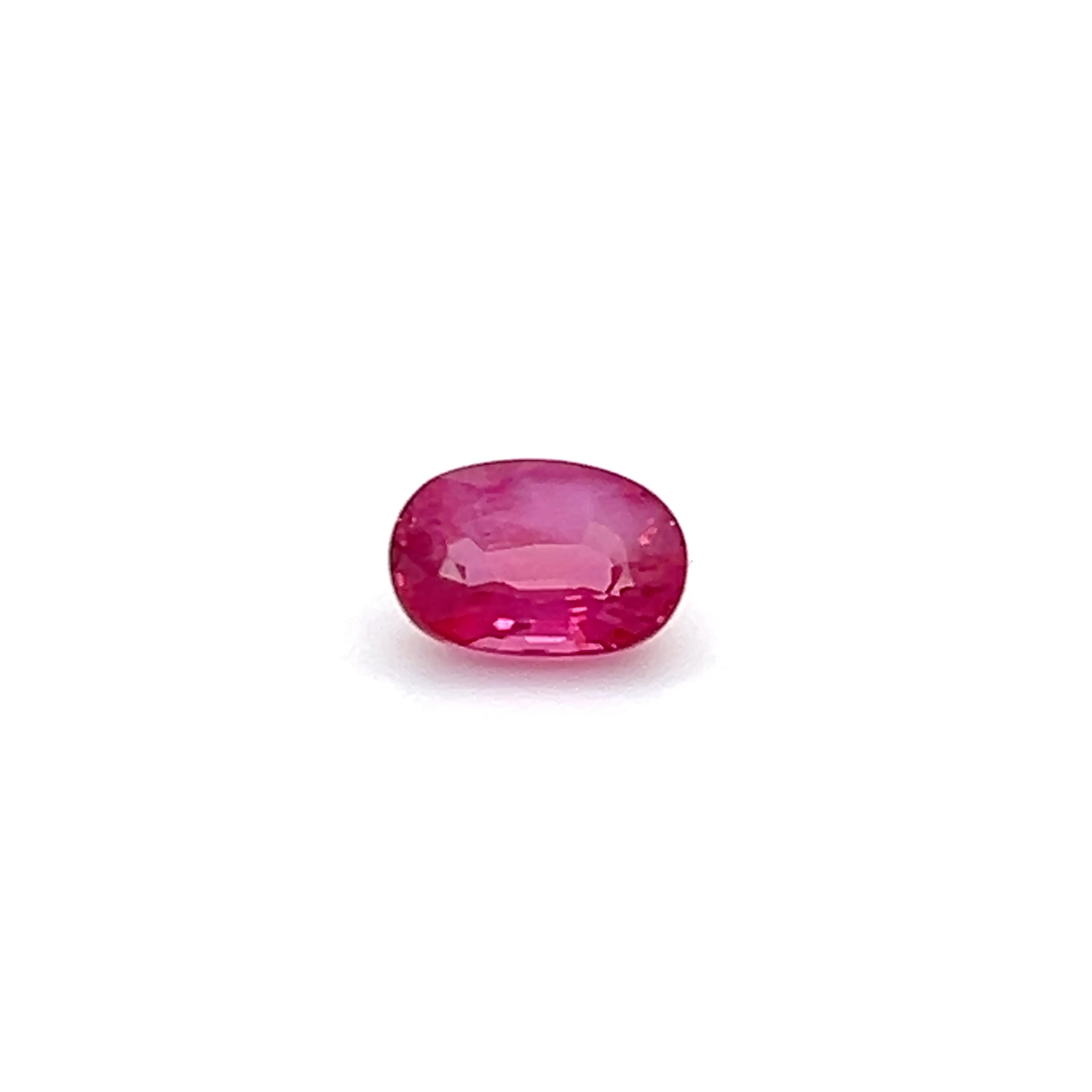 1.12 ct Oval Cut Mozambique Ruby