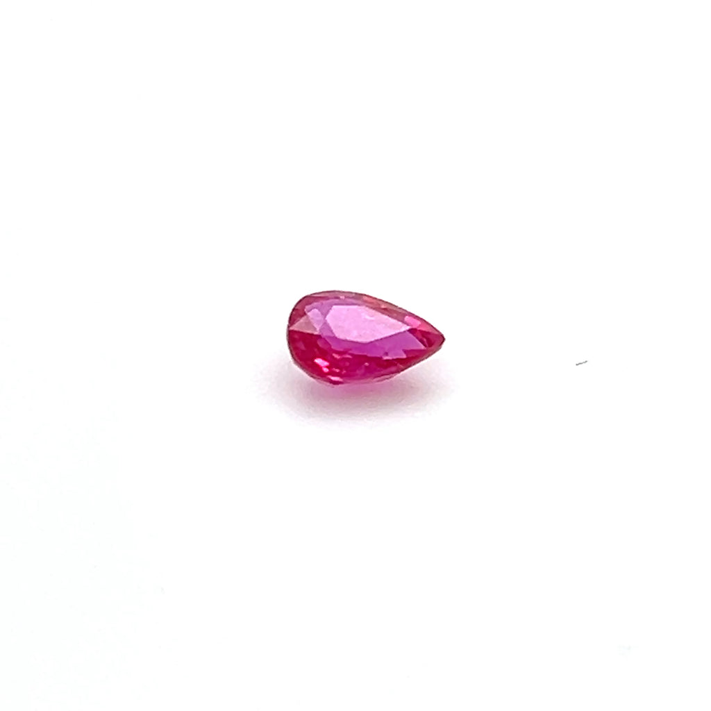 0.65 ct Pear Cut Mozambique Ruby