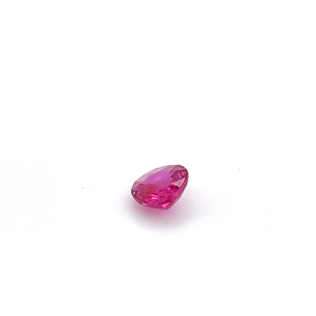 0.66 ct Pear Cut Mozambique Ruby
