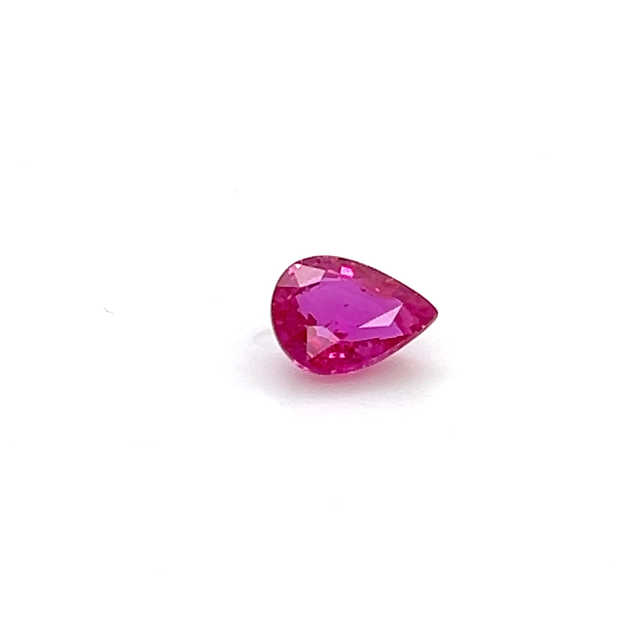 1.09 ct Pear Cut Mozambique Ruby