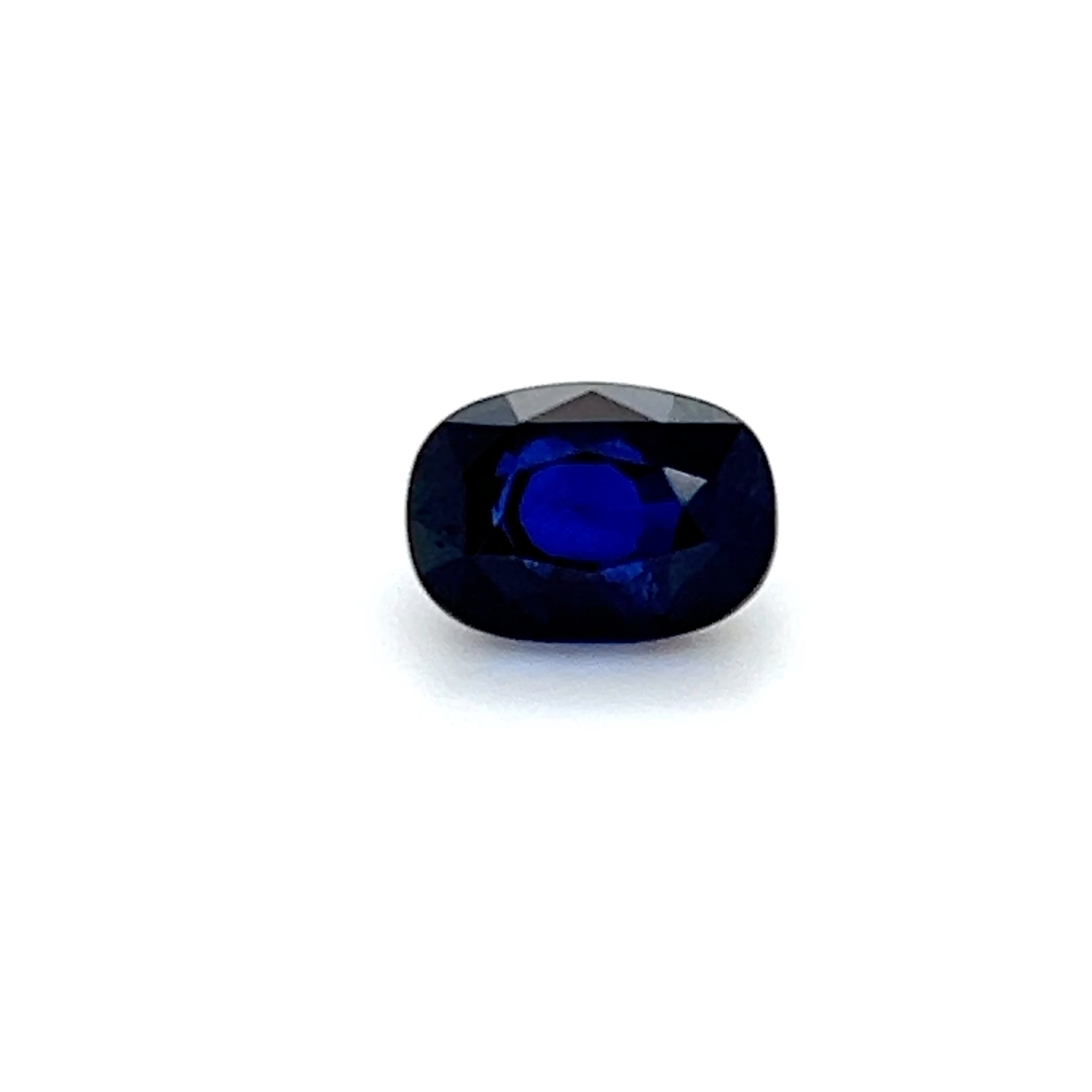 3.16 ct Cushion Cut Sri Lankan Sapphire