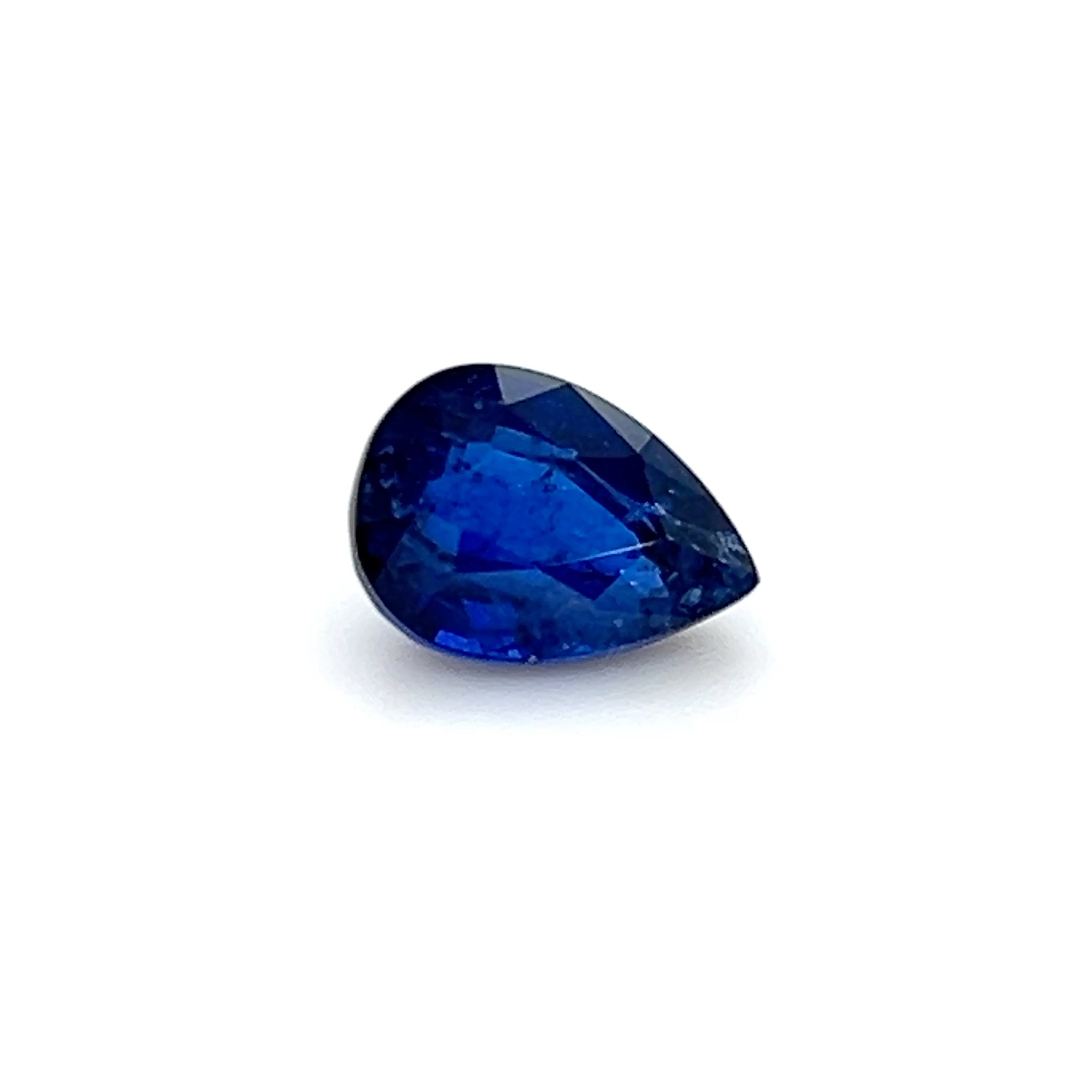 3.54 ct Pear Cut Sri Lankan Sapphire