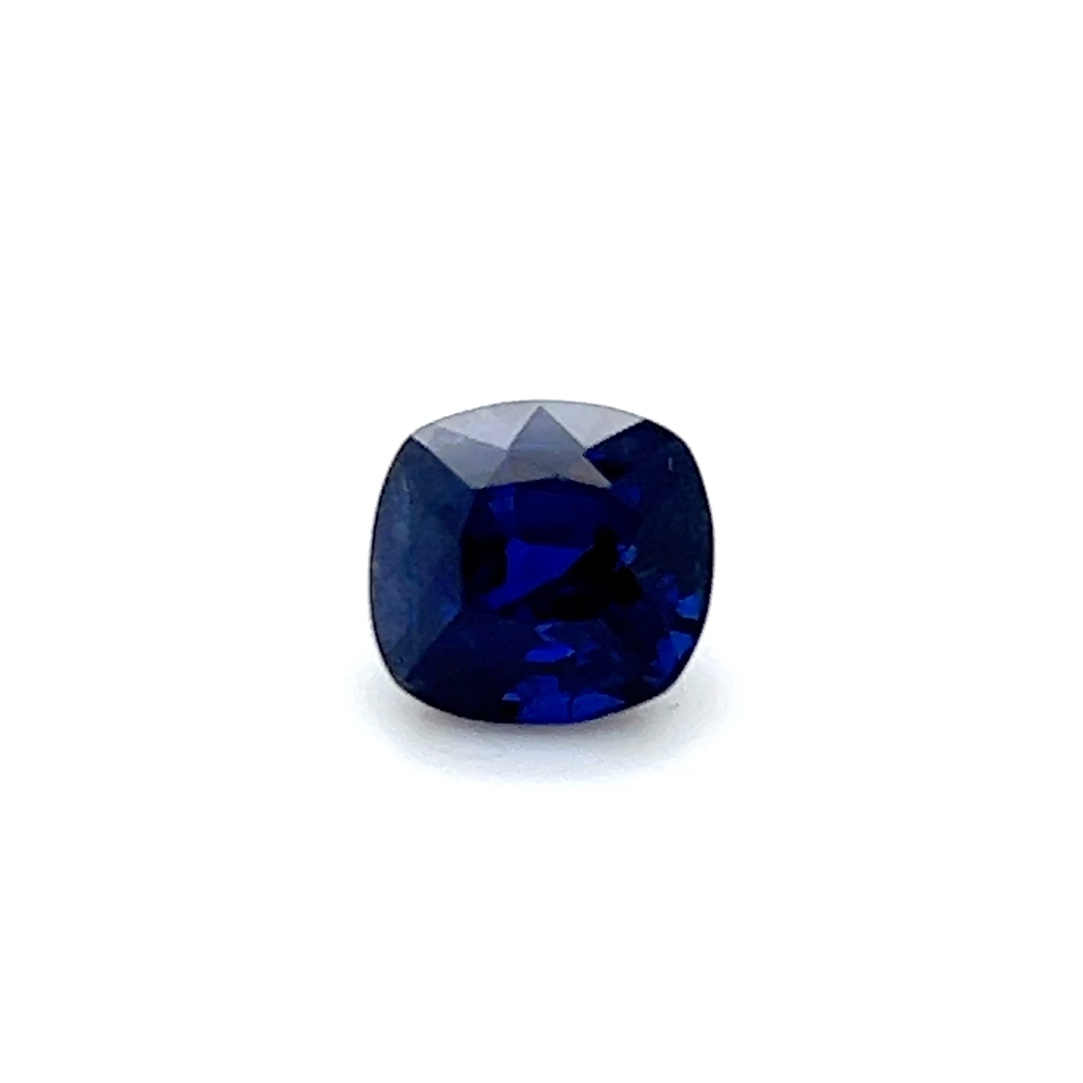 3.73 ct Cushion Square Cut Sri Lankan Sapphire