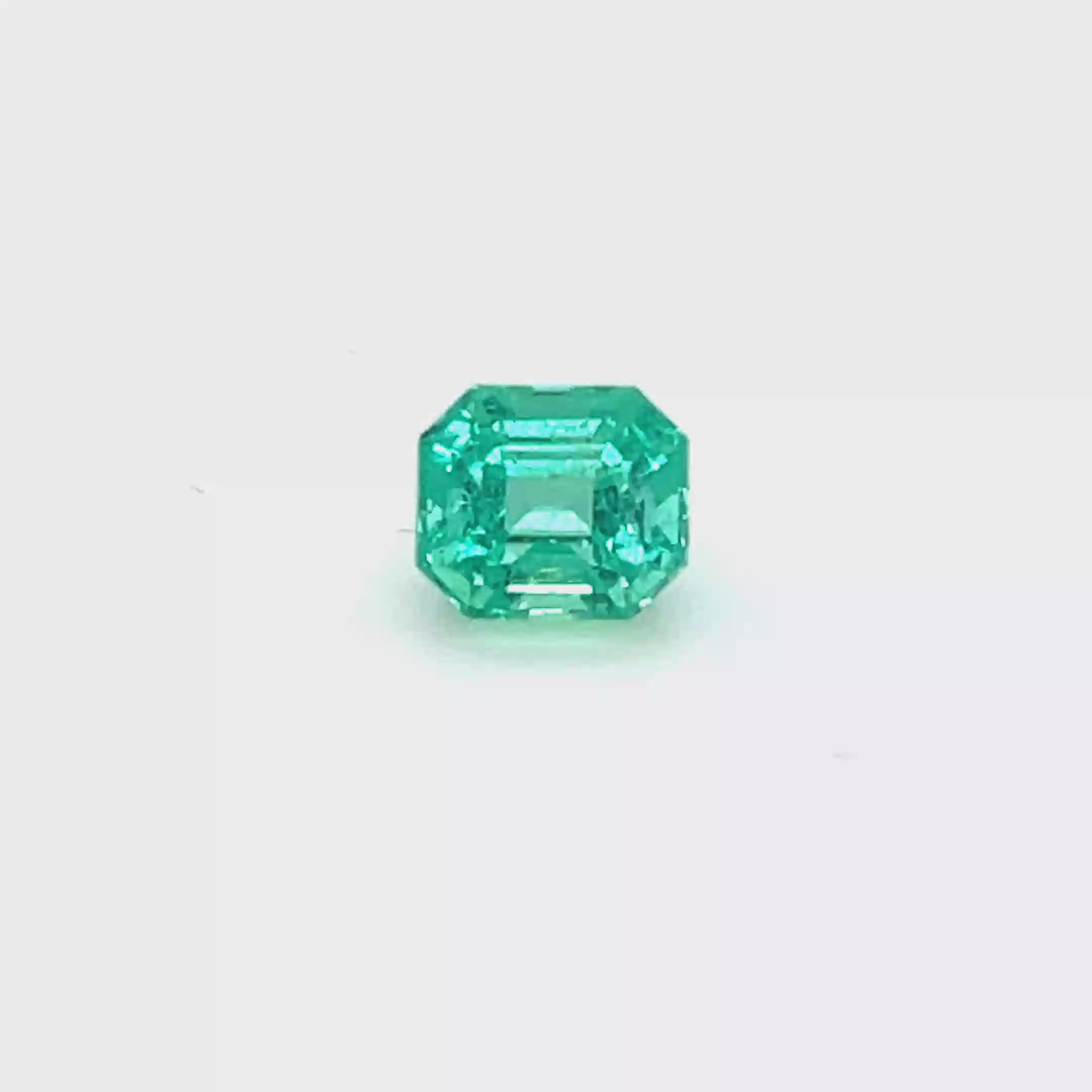 1.25 ct Square Cut Colombian Emerald