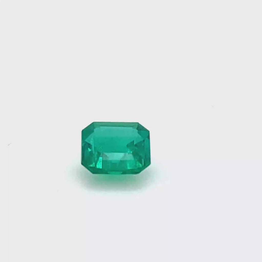1.30 ct Square Cut Colombian Emerald