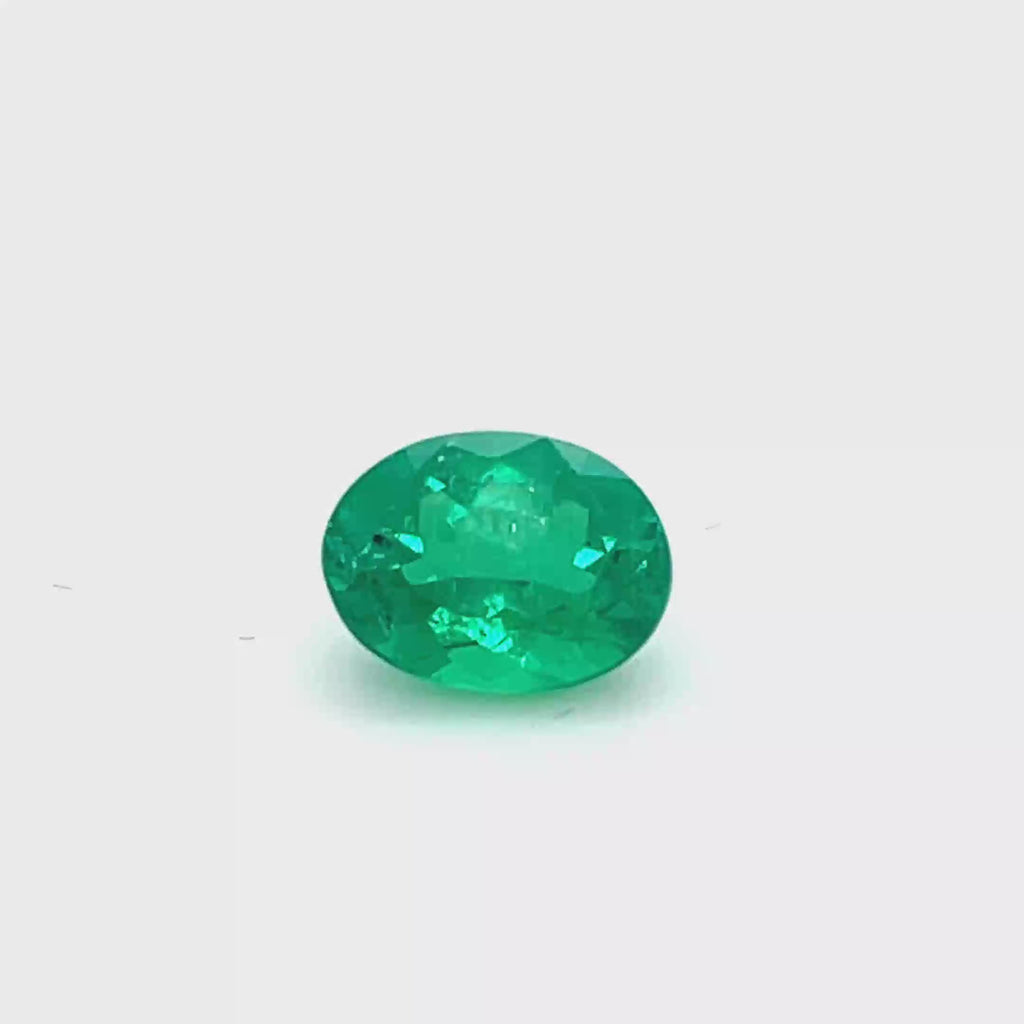 1.90 ct Oval Cut Colombian Emerald