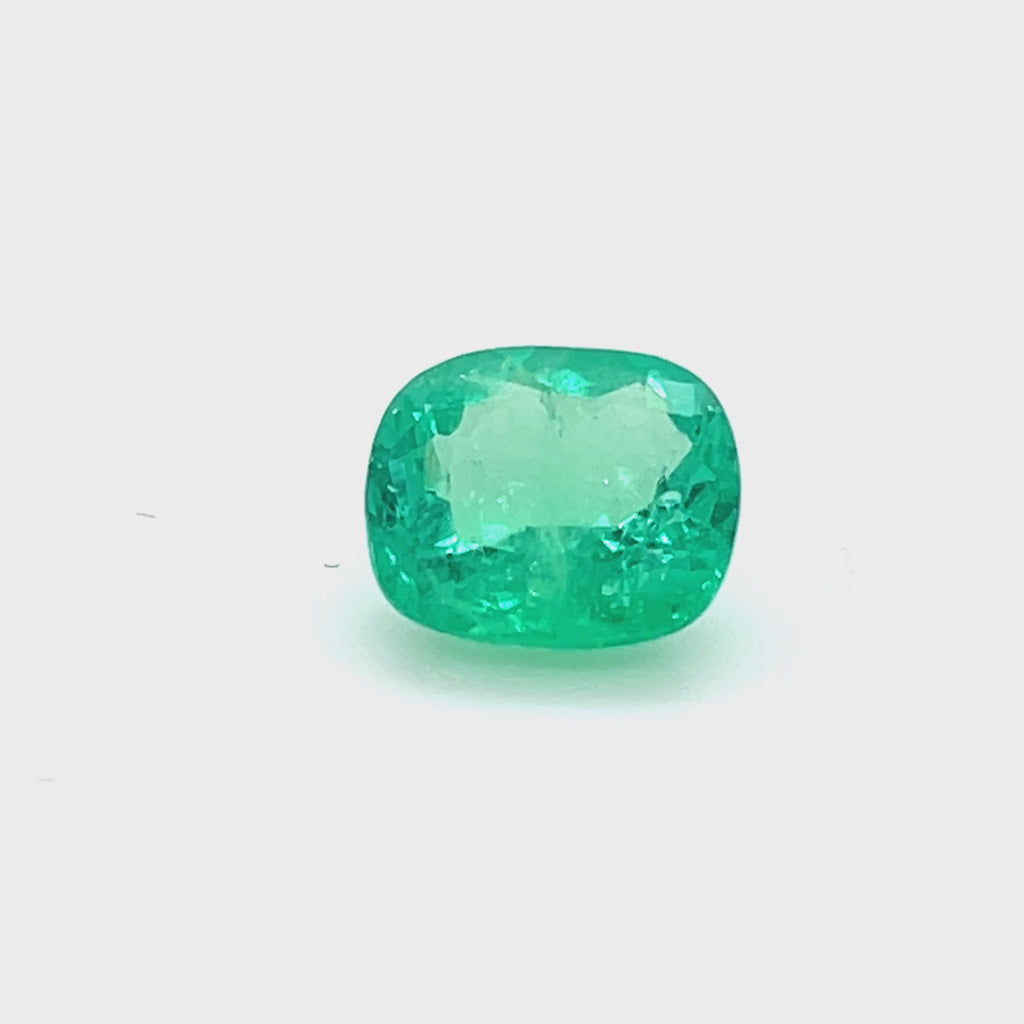2.78 ct Cushion Cut GIA Colombian Emerald