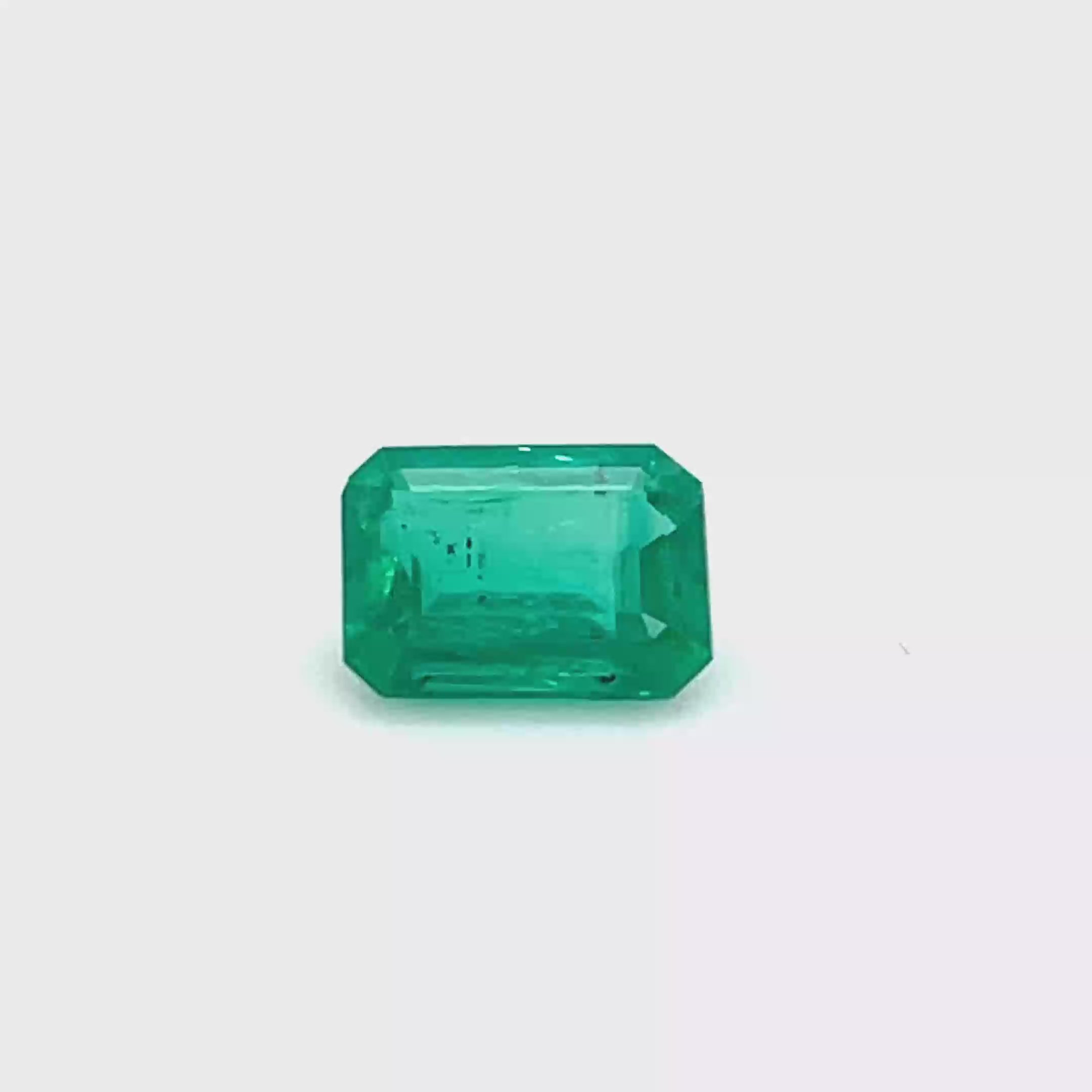 1.65 ct Emerald Cut Colombian Emerald