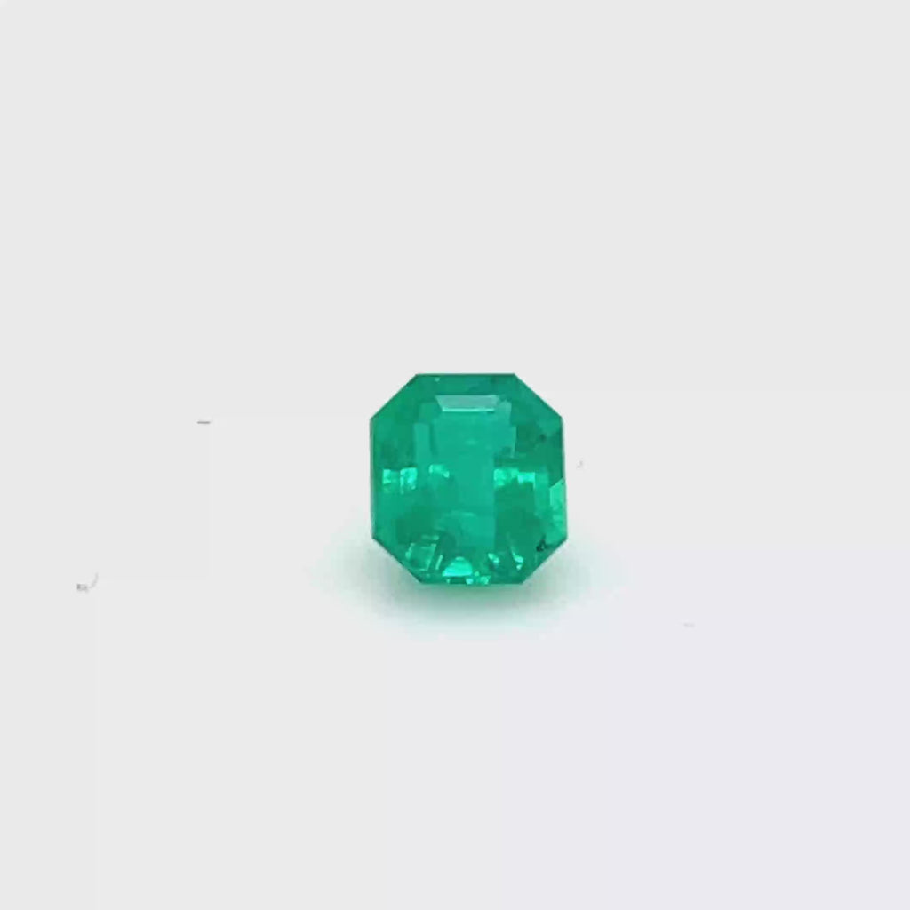 1.15 ct Emerald Cut Colombian Emerald