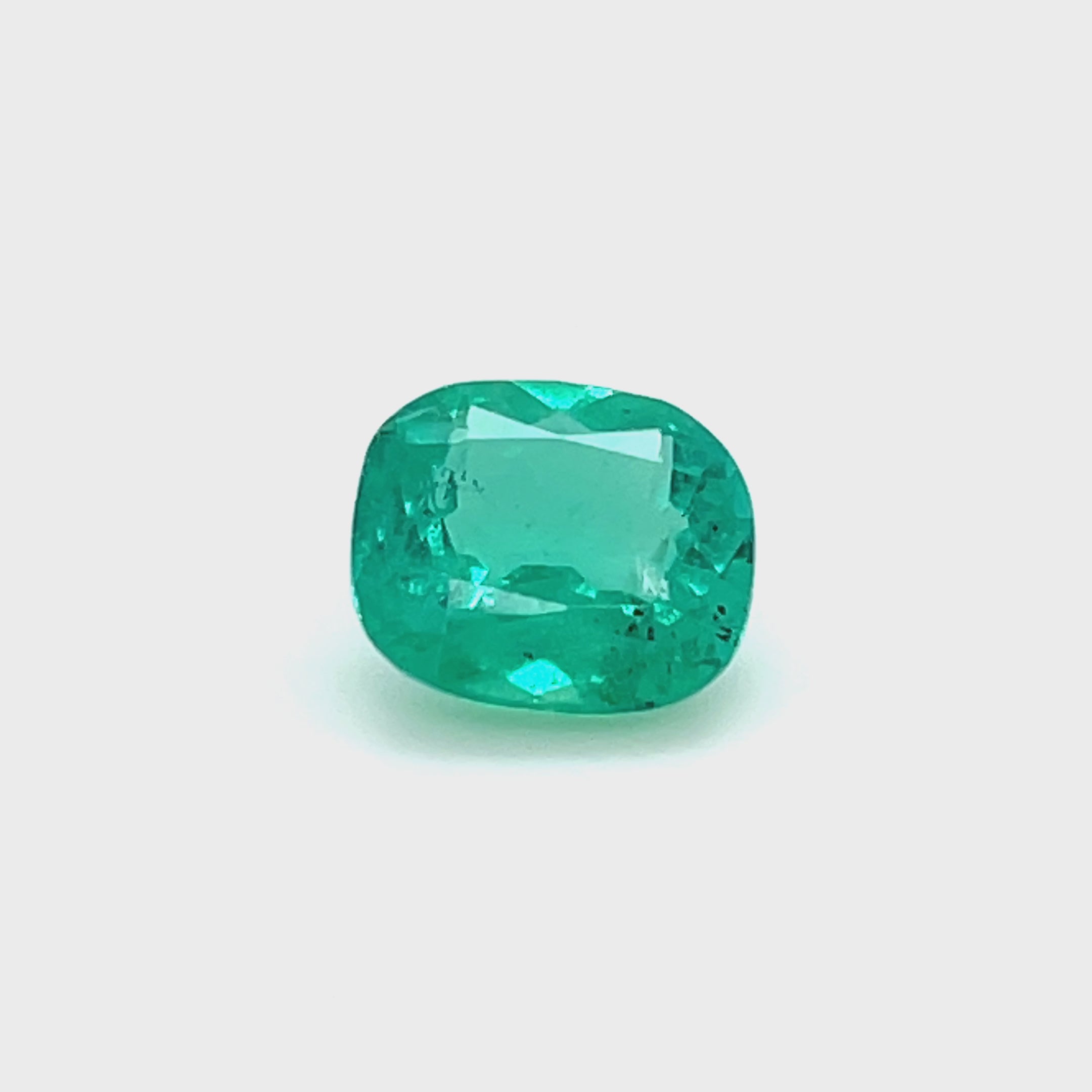 2.90 ct Cushion Cut GIA Colombian Emerald