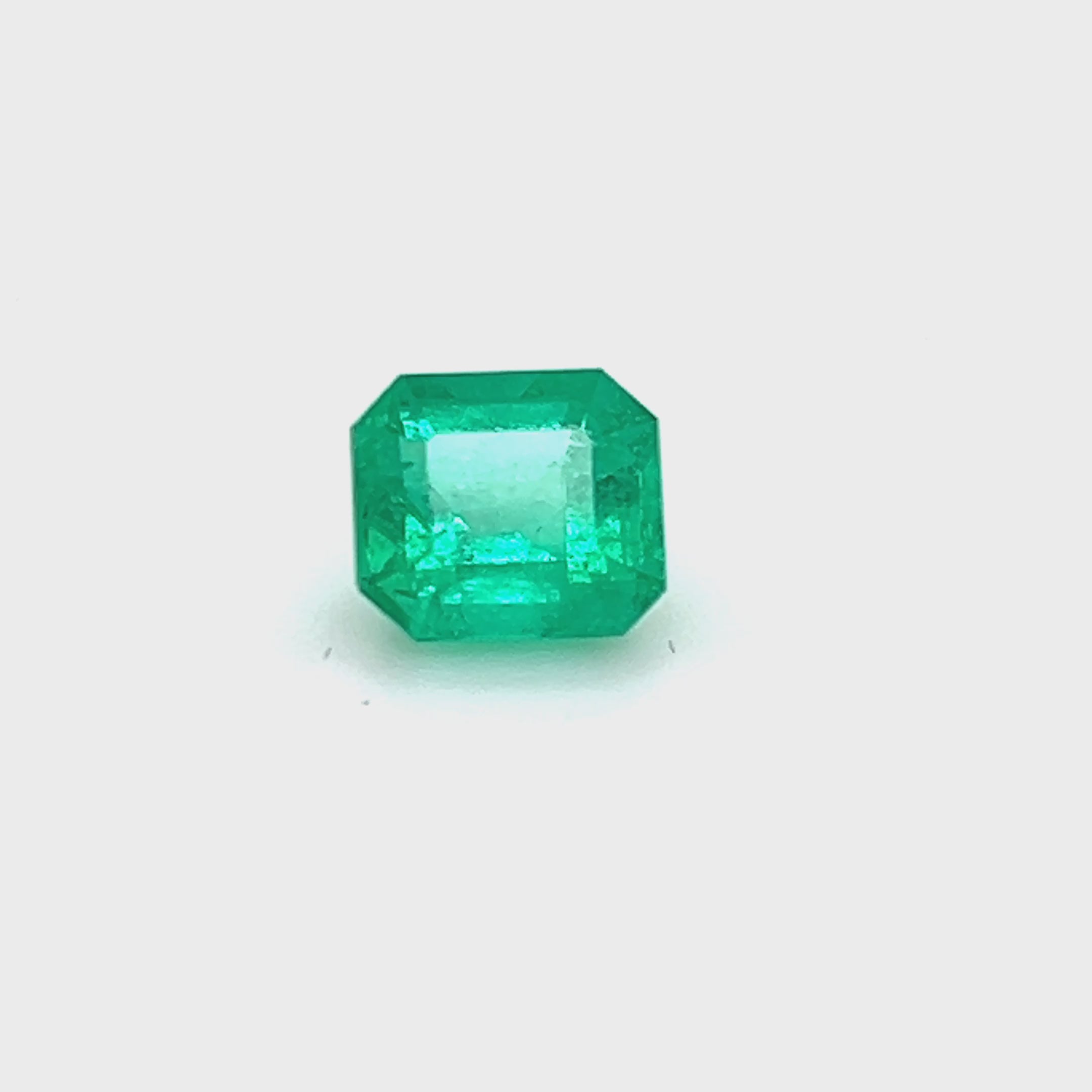 1.60 ct Emerald Cut Colombian Emerald