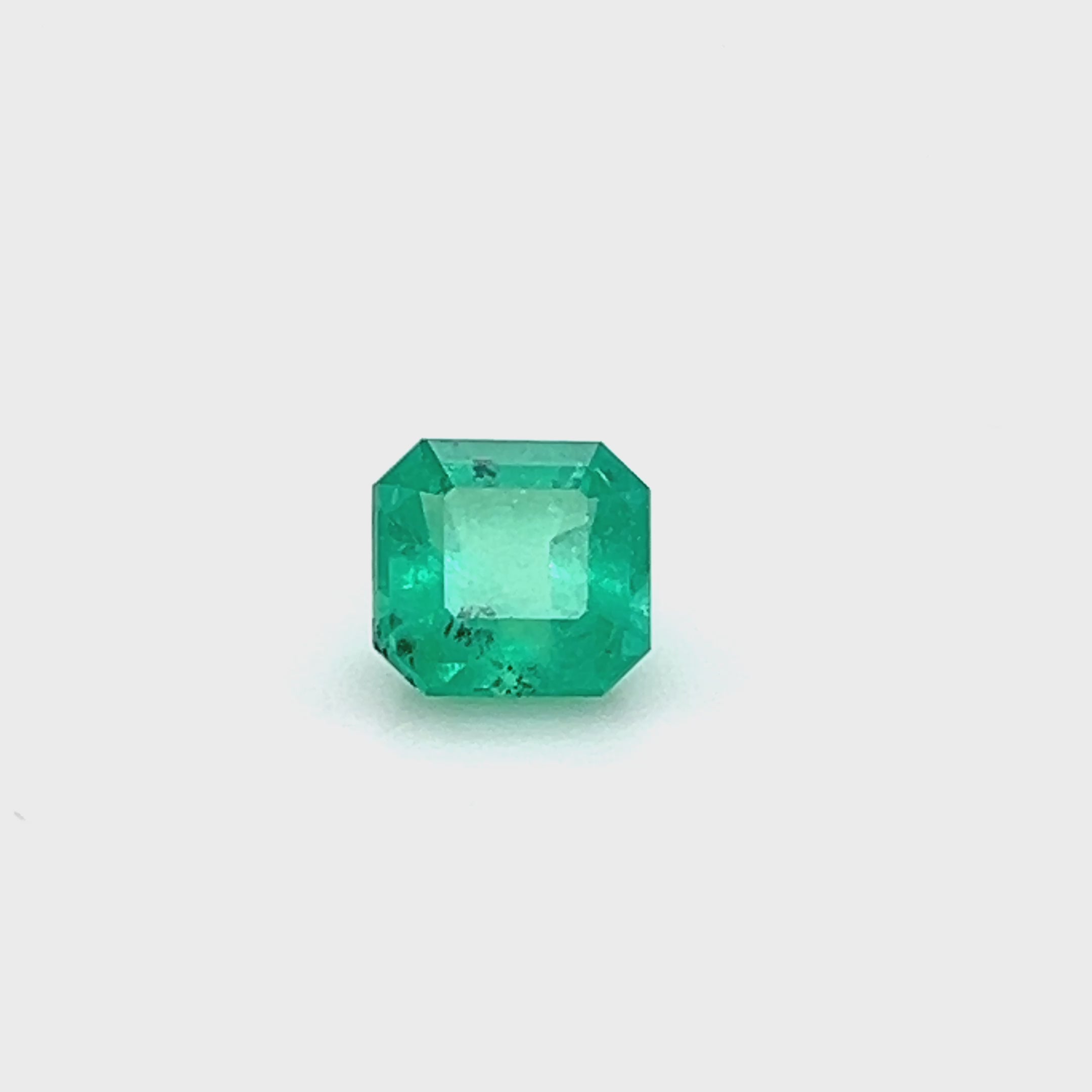 1.30 ct Square Cut Colombian Emerald