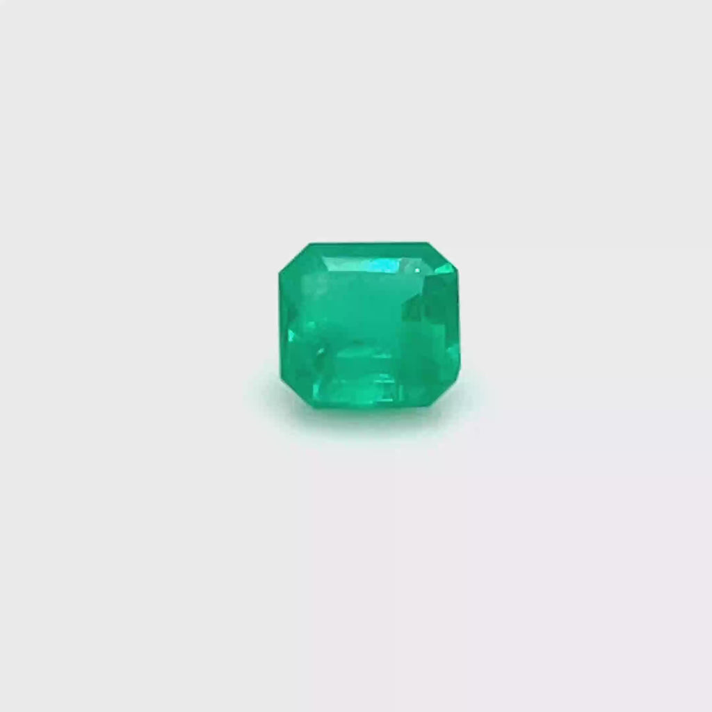 1.40 ct Square Cut Colombian Emerald