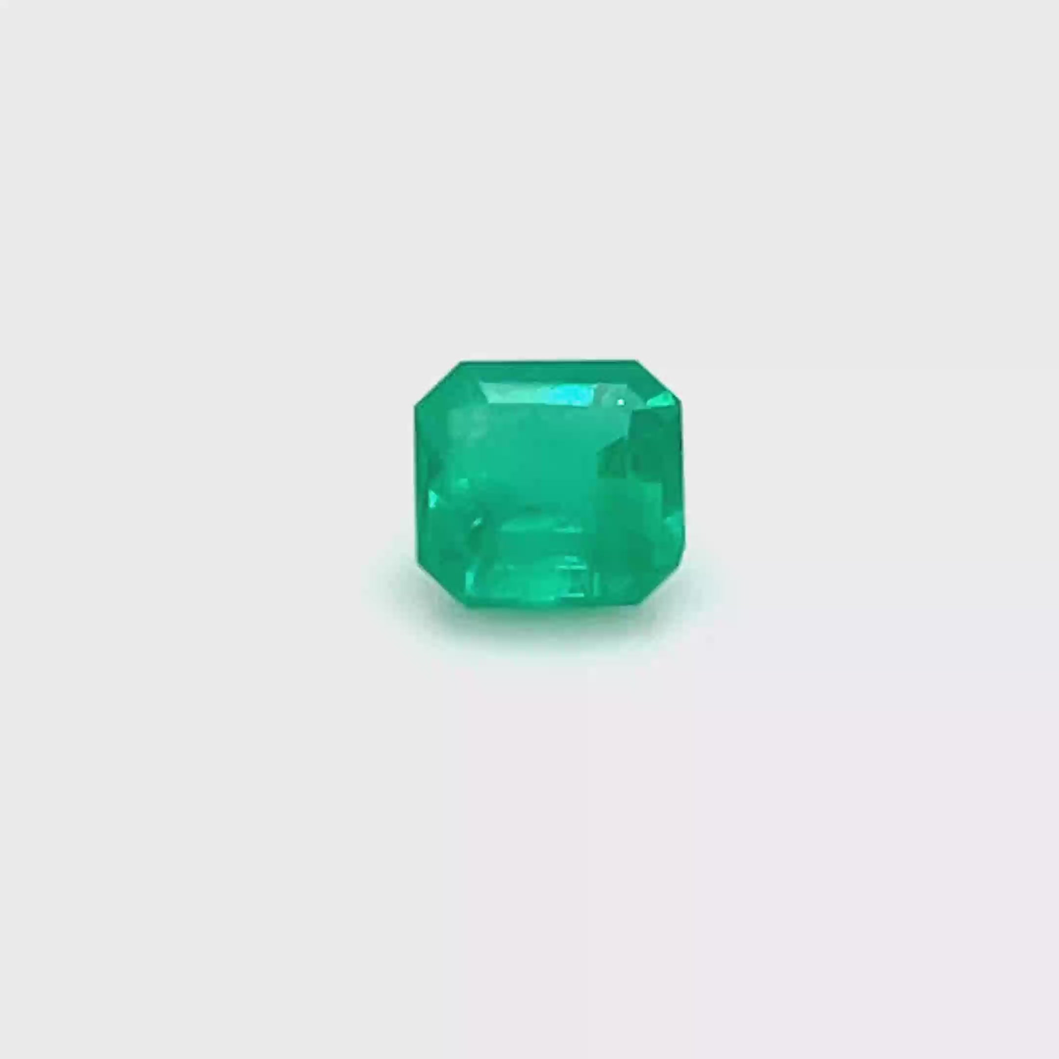 1.40 ct Square Cut Colombian Emerald